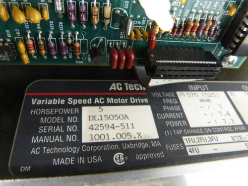AC Tech DL15050A AC Motor Drive  AS IS