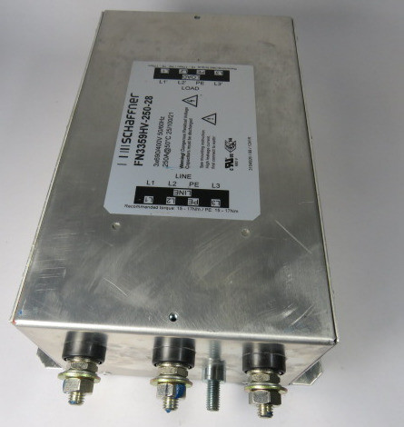 Schaffner FN3359HV-250-28 High-Current EMC/RFI Filter 250A@50DEG C 132kW  USED