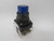 Allen-Bradley 800H-QRBH2B Blue Push Button 12-130VAC/DC 1NO 1NC USED