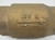 Conbraco 61-108-01 In-Line 2" Ball Cone Check Valve NPT Thread Bronze USED