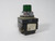General Electric CR104PLT32G Push-to-Test Pilot Light 120V Green NO CONTACT USED