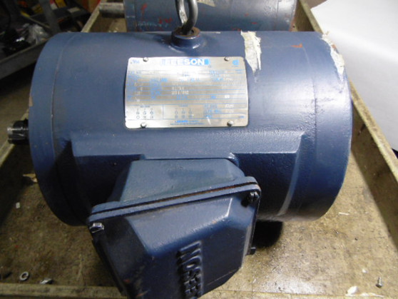 Leeson 5/1.3HP 1774/882RPM 575V 213T ODP 3Ph 6.1/3.8A 60Hz  USED
