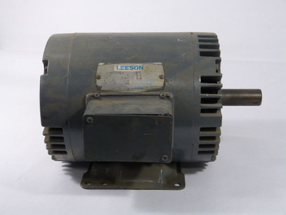 Leeson 5HP 1740RPM 575V F184T 3Ph 5.4A 60Hz  USED