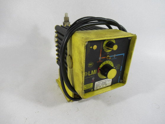 LMI Pumps B721-85HV Metering Pump 120VAC 50/60Hz 1.5A 100PSI 2.5GPH MAX USED