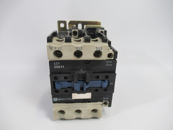 Telemecanique LC1-D5011-S6 Contactor 575V@60Hz 80A USED