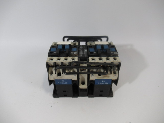 Telemecanique LC2D1211G6 Reversing Contactor 25A 750V Coil 120V 60Hz USED