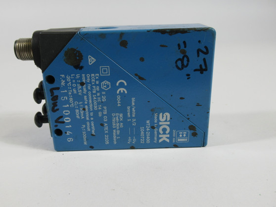Sick WT24-2X400 1040722 Photoelectric Sensor 2000mm Range 15.5V 53mA USED