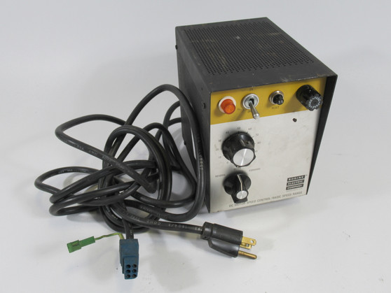 Bodine Electric ASH-400 DC Speed Controller W/ Rectangular Connector USED