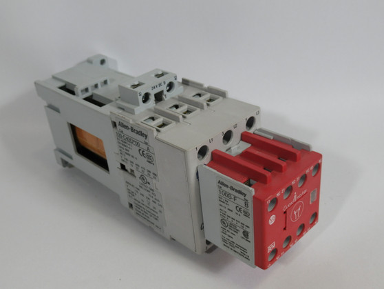 Allen-Bradley 100S-C43DJ14C Ser. A Safety Contactor 24VDC Coil NO AUX BLOCK USED