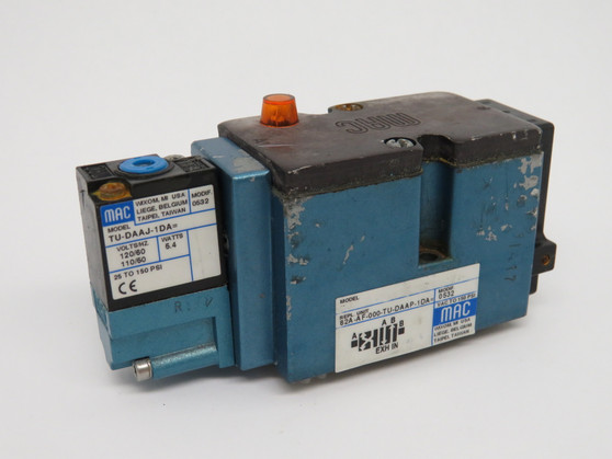 MAC 82A-AF-000-TU-DAAP-1DA Valve C/W TU-DAAJ-1DA 120/110V Coil *Rust* USED
