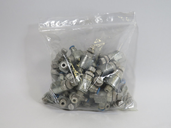 Festo 162964 GRLA-1/8-QS-4-RS-B Flow Control Valve No O-Rings Lot of 32 USED