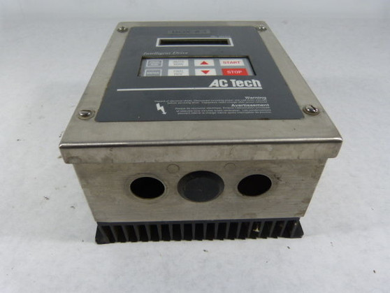 AC Tech M1410E Mc1000 Series Drive 1HP 3Ph 0-400/460V 2.3/2A 0-120Hz USED