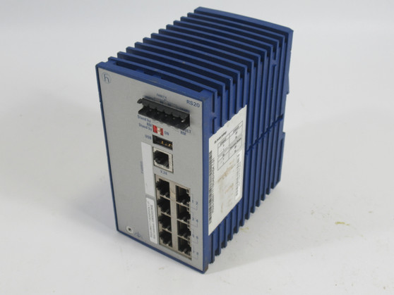 Hirschmann RS20-0800T1T1SDAEHH04.1.01 Rail Switch 8Port 18-30VAC 50/60Hz USED