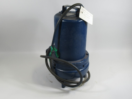 Barnes 2SEV552L Submersible Sewage Ejector Pump 0.5HP 600V 3450RPM USED
