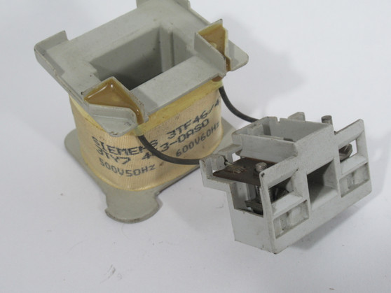Siemens 3TY7463-0AS0 Magnetic Coil for Contactor 500V@50Hz 600V@60Hz USED
