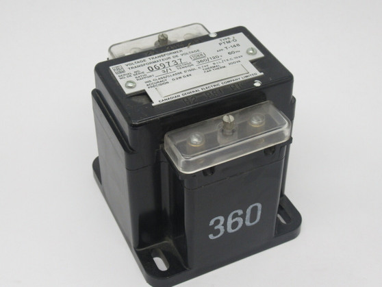 General Electric PTM-O Voltage Transformer 200VA 360-120V 60Hz 0.7kV 3:1 USED