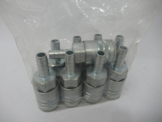 Dixon DC2644 Steel Semi-Automatic Coupler Hose Barb 3/8" Body & ID Lot of 9 NOP