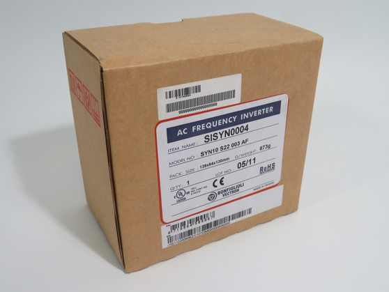 Bonfiglioli SYN10-S-220-03-AF Variable Speed AC Drive 0.5HP 3Ph 0-240V NEW