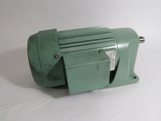 Tsubaki Gearmotor 1:15 0.2kw 100/120RPM 200/220V 3Ph 1.2/1.1A 50/60Hz USED