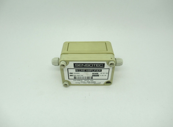 Sensotec 060-6827-03 Strain Gauge In-Line Amplifier *Missing Screw* USED