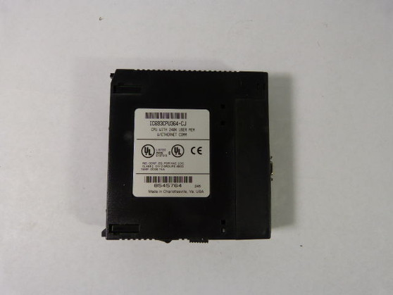 GE Fanuc IC693CPU364-CJ CPU Module 240K User Memory & Ethernet NO KEY USED