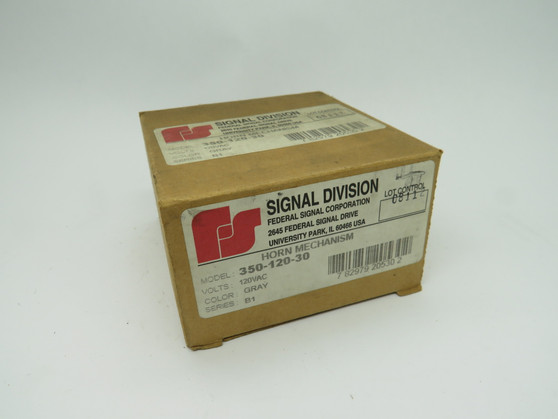 Federal Signal 350-120-30 Vibratone Horn Model 350 120V 50/60HZ 0.22/0.18Amp NEW