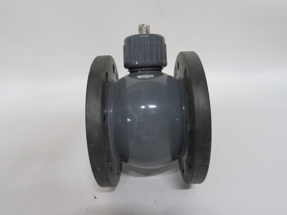 Stubbe C-16 Ball Valve DN100 PN10 da110 PVC-U 3-5/8" Flat Sealing NO HANDLE USED