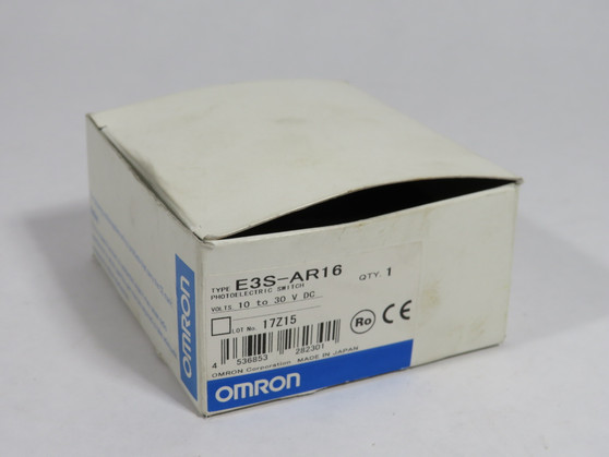 Omron E3S-AR16 Photoelectric Switch 10-30VDC 30mA 0.1-2m MISSING HARDWARE NEW