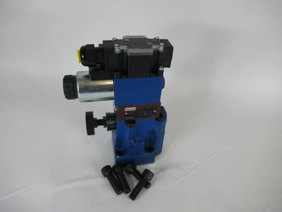 Rexroth R900749755 Pressure Relief Valve Assy w/R900325445 Midplate & Base NOP