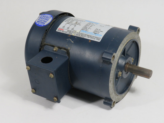 Leeson C4T17FC16B 1/2HP 1725RPM 575V S56 TEFC 3Ph .08FLA 60Hz SHELF WEAR USED