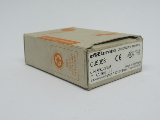 IFM OJ5058 Diffuse Reflective Sensor 7-150mm Range 10-30VDC 13mA NEW