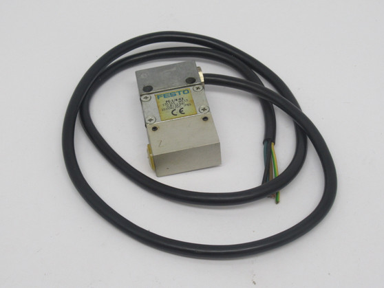 Festo 531155 PE-1/8-K3 PE Converter 0.8-10 Bar *CUT CABLE END* USED