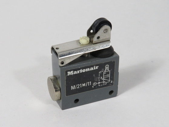 Martonair M/21M/11 Inline Roller-Actuated Valve 1/8" NPT SHELF WEAR NOP
