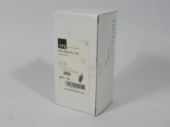 ITC RL6-CL1-24 LED Cluster Bulb White BA15D 24VAC/DC *10-PACK* NEW