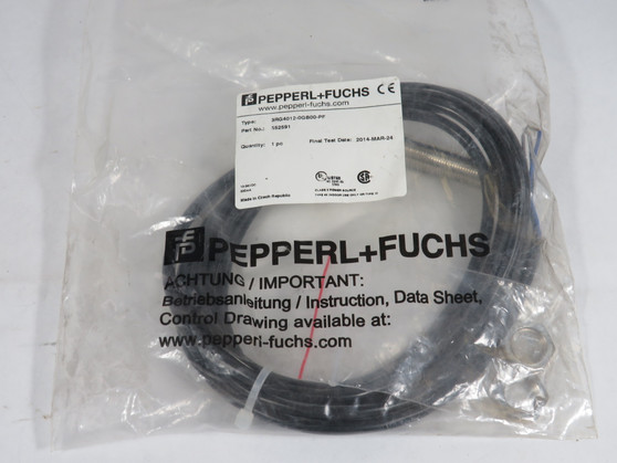 Pepperl+Fuchs 552591 Inductive Sensor 15-34VDC 2mm PUR 2m M12 *Holey Bag* NWB