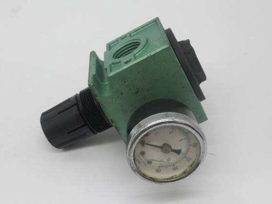 Numatics R21R-04 Pneumatic Regulator 1/2" 300PSIG W/ Pressure Gauge USED