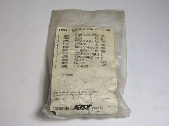 CAT Pumps 34063 Sleeve and Seal Kit for 4SF Pump NWB
