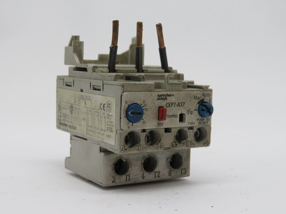 Sprecher+Schuh CEP7-A37-37-10 Overload Relay 12-37A Class 10 USED
