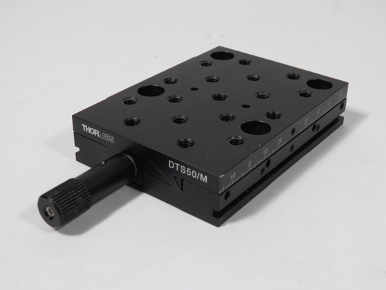 Thorlabs DTS50/M Dovetail Translation Stage 50mm M6x1.0 Taps USED