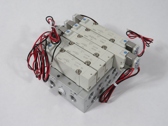 SMC SY7140-5GZ Solenoid Manifold Assembly 5-Station 24VDC SHELF WEAR NOP