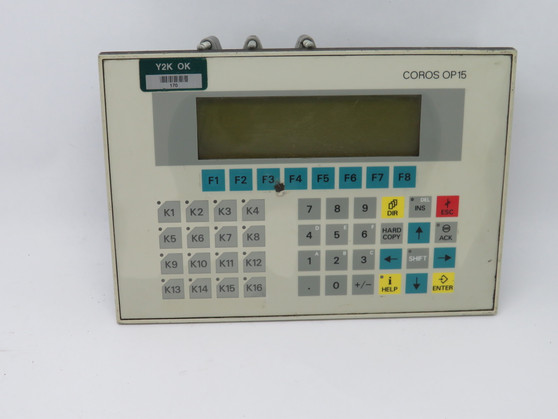 Siemens 6AV3515-1MA20-1AA0 Coros OP 15 Operator Panel SHELF WEAR USED
