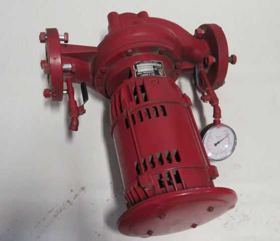 Bell & Gossett 80-BE-WR In-Line Centrifugal Pump C/W Motor 7.5HP 3485RPM USED