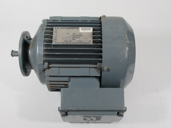 Sew-Eurodrive 1.50HP 1740RPM 330/575V TEFC 3PH 3.62/2.08A 60Hz SHELF WEAR USED