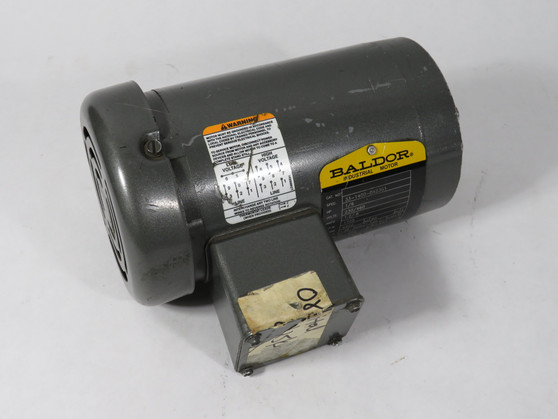 Baldor 1/6HP 1725RPM 230/460V 42CZ TEFC 3Ph 1.2/0.6A 60Hz SCRATCHES/NO FEET USED