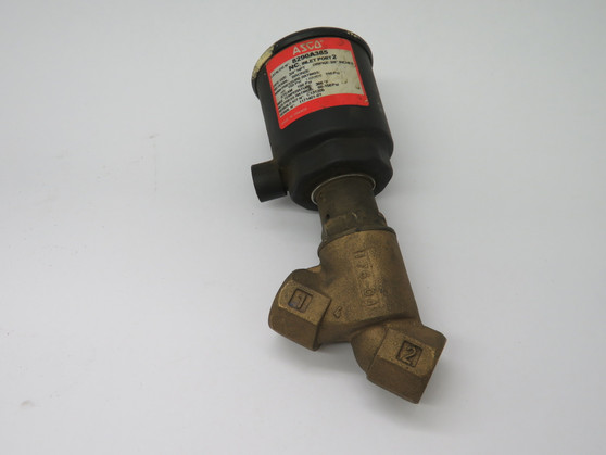 Asco 8290A385 Angle Body Piston Valve 2/2 NC 3/4" NPT 150 psi SHELF WEAR USED