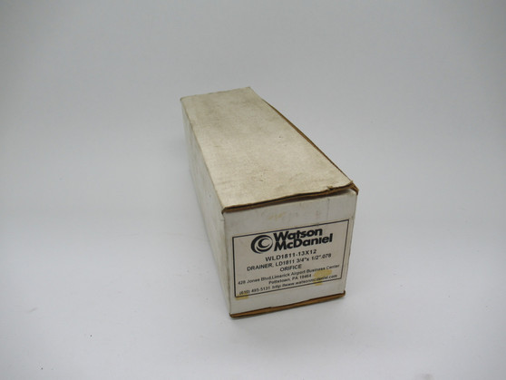 Watson Daniel WLD1811-13X12 Drainer LD1811 3/4" x 1/2" .078 Orifice NEW