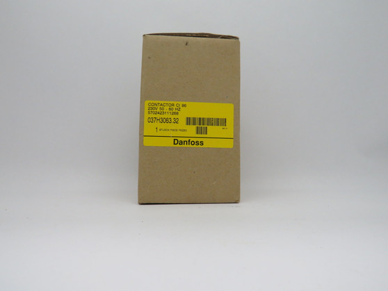 Danfoss 037H3063.32 Contactor Type CI 86 230V 50/60Hz 3-Pole NEW
