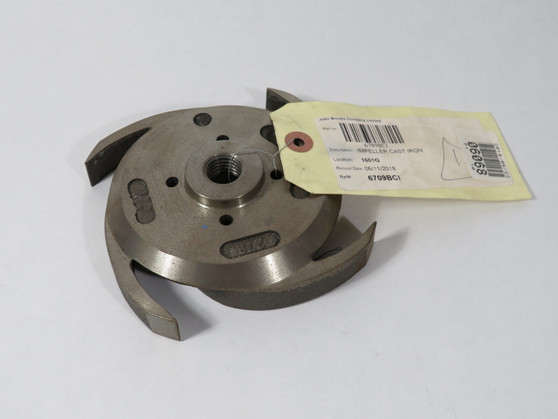 Gorman-Rupp 6709B-10010 Cast Iron 4-Vane Impeller SHELF WEAR NOP