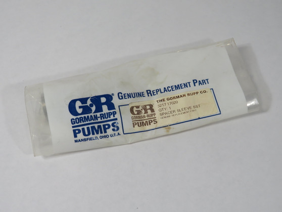 Gorman-Rupp 3217-17020 Stainless Steel Spacer Sleeve NWB