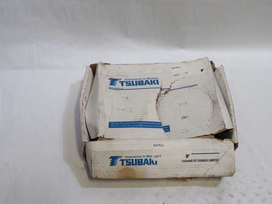 Tsubaki 60TR1L Spring Clip Roller Chain 60 Chain 3/4" Pitch 10' BOX DAMAGE NEW
